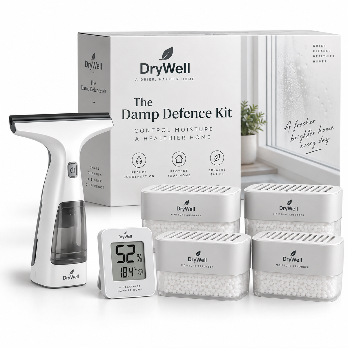 DryWell Damp Defence Kit for window condensation and damp in UK homes