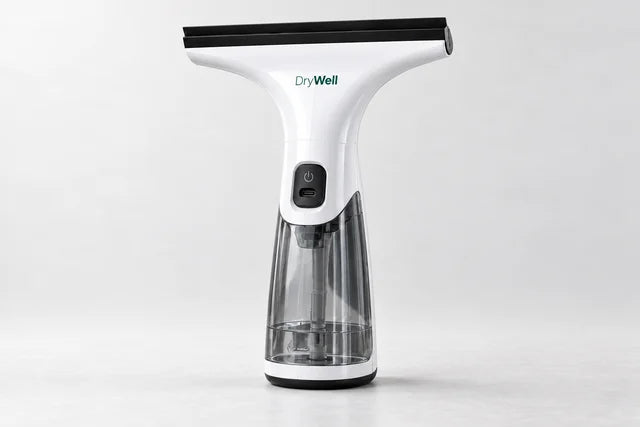 Window vacuum with a wide cleaning head